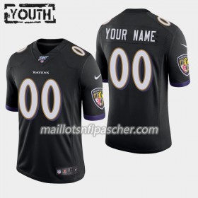 Maillot Baltimore Ravens Custom Nike Noir 100th - Enfant